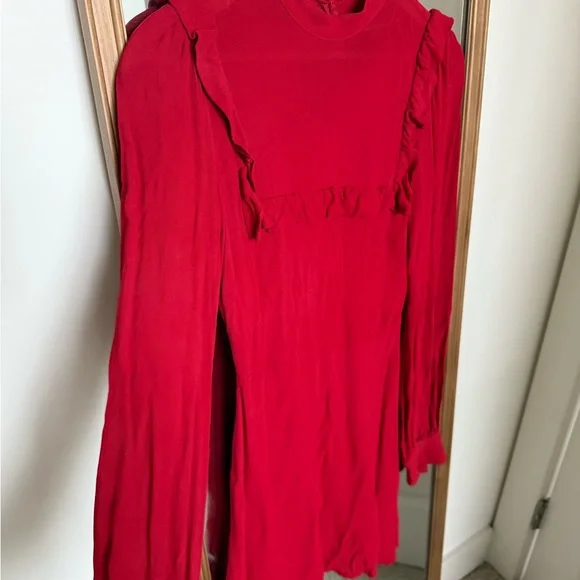 Reformation Scarlet Red Blouse - Picture 2 of 6